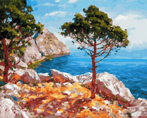 Скалистые берега у моря