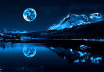 Полнолуние на горной реке