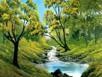 Ручей среди деревьев