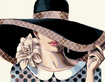 Женщина в черной шляпе