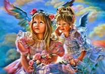 Две девочки ангелочка