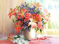 Невероятно нежный букет и бусы