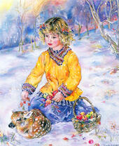 Мальчик и олененок