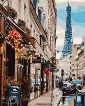 Узкая улица в Париже