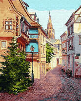 Узкая улочка в европейском городке