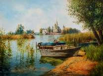 Рыбацкая лодка у пристани