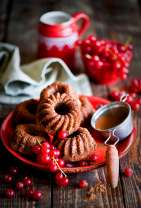 Кексы со смородиной