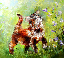 Котенок и колокольчики