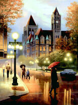 Осенний вечер в городе