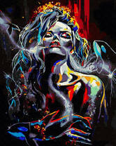 Девушка и морские обитатели