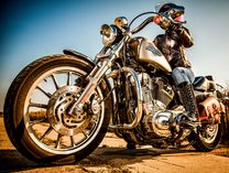 Стильный байкер