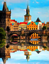 Вид на городок Чехии