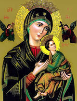 Матерь Божья, Иисус и ангелы