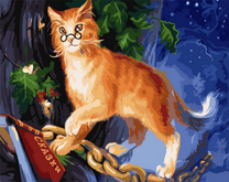 Кот ученый ходит по цепи