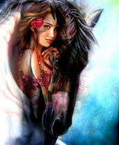 Девушка и лошадь