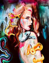 Девушка и змеи