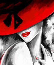 Загадочная улыбка из-под красной шляпки