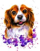 Милый щеночек и цветы