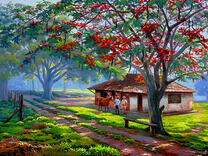 Лошадь на ферме