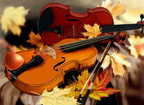Две скрипки и осенние листья