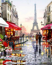 Весенний Париж после дождя