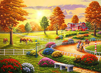 Осенний вечер у ипподрома