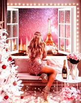 Номер с видом на Эйфелеву башню