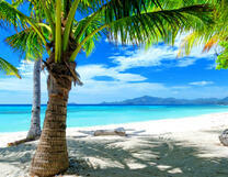 Райский пляж у океана