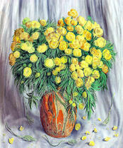 Большой букет купальницы