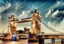 Тауэрский мост в ночных огнях. Лондон