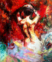 Обнаженная спина девушки