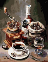 Крепкий кофе и ароматный коньяк