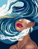 Девушка-волна
