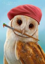 Филин-художник