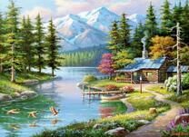 Милый домик у горной реки