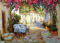 Уличное кафе в старом городе