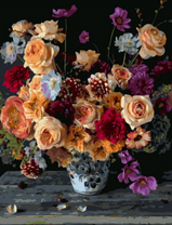 Большой широкий букет