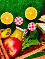 Сок и фрукты