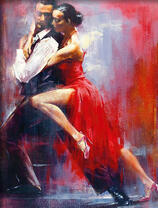 Страстный танец танго