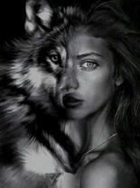 Девушка - волк
