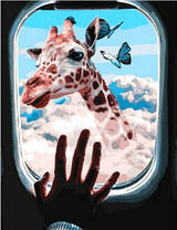 Жираф среди туч