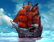 Корабль с багровыми парусами