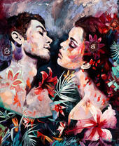 Влюбленные и цветы