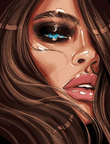 Голубоглазая шатенка неимоверной красоты