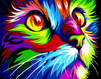 Котенок в стиле поп-арт