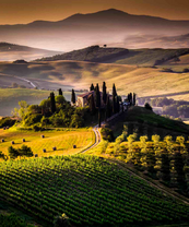 Прекрасный вид на холмистую местность