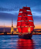 Корабль с алыми парусами в Санкт-Петербурге
