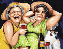 Две веселые старушки на отдыхе