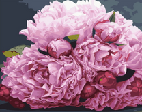 Пышные пионы на столе