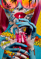 Яркий портрет в стиле поп-арт